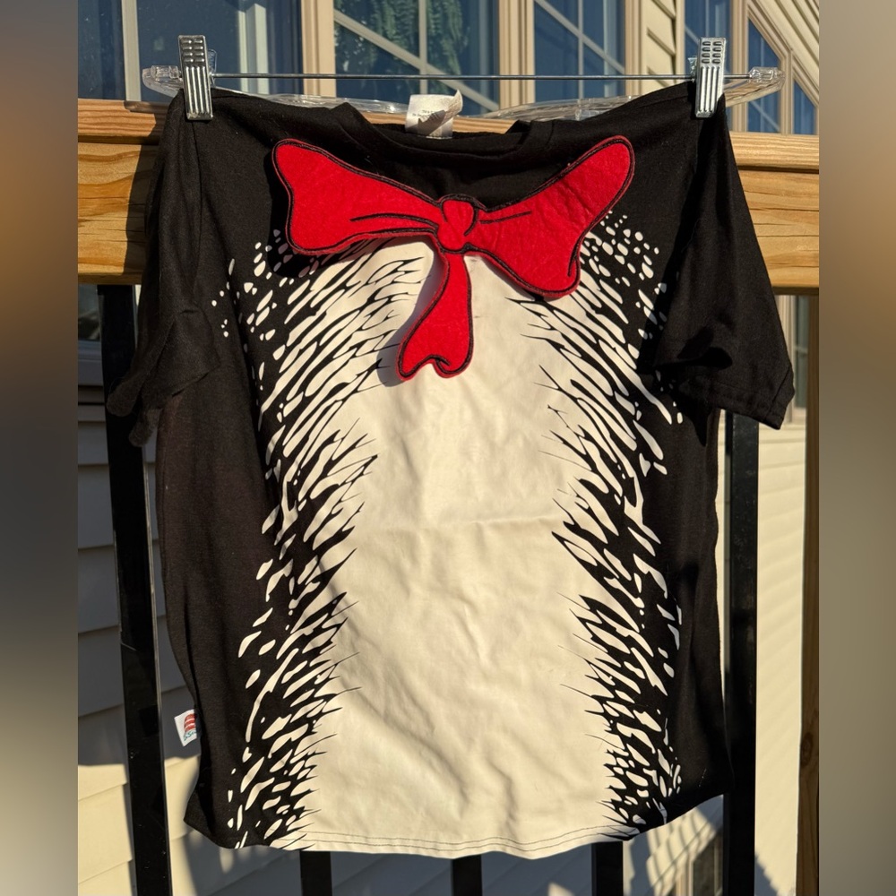 Dr. Seuss Black and Red Bow Kids T-Shirt